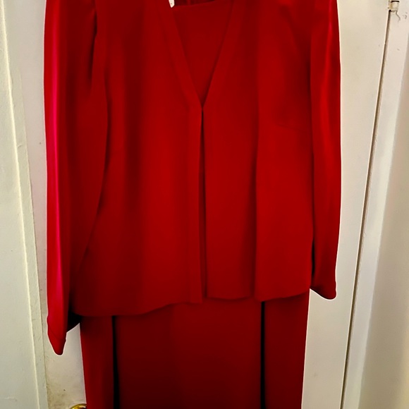 Two Piece Washed Silk Dress - Picture 2 of 10